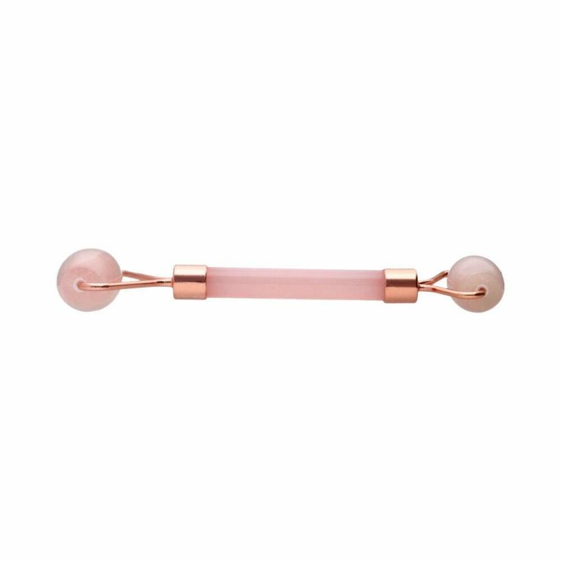 Rouleau double de massage Quartz Rose  – Image 2