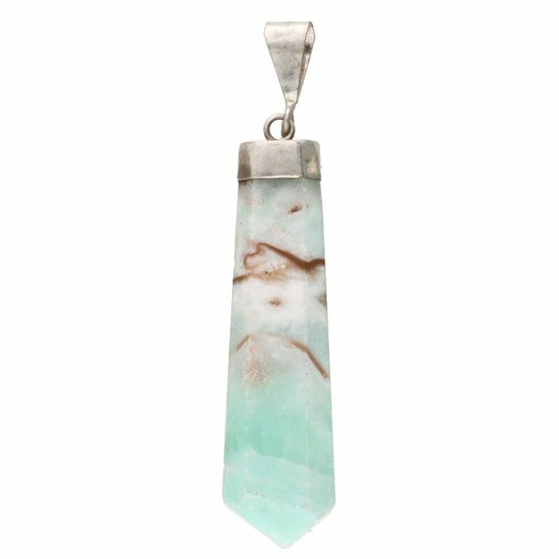 Pendentif Aragonite Bleue