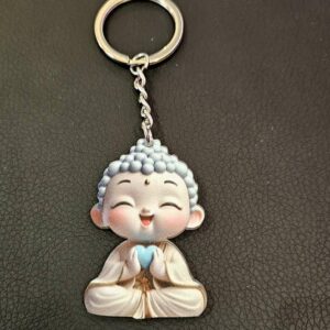 Porte-clefs Bouddha Coeur 2D