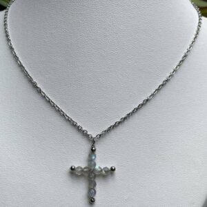 Collier Croix Labradorite